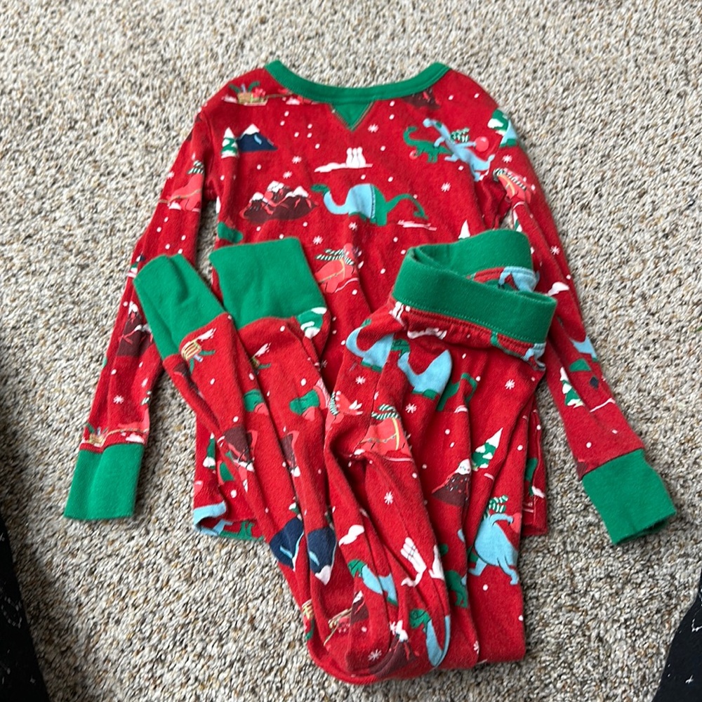 Dino Christmas pajamas size xs